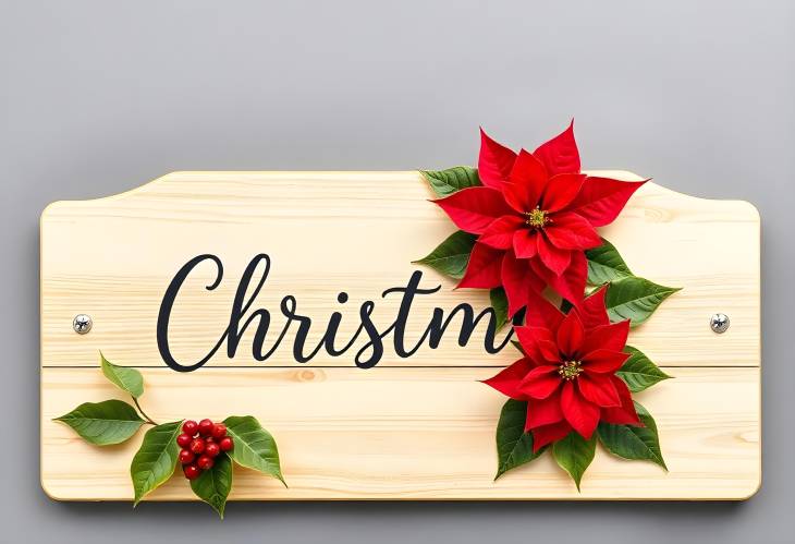 Enchanting Christmas Board Design Poinsettias for Holiday Cheer